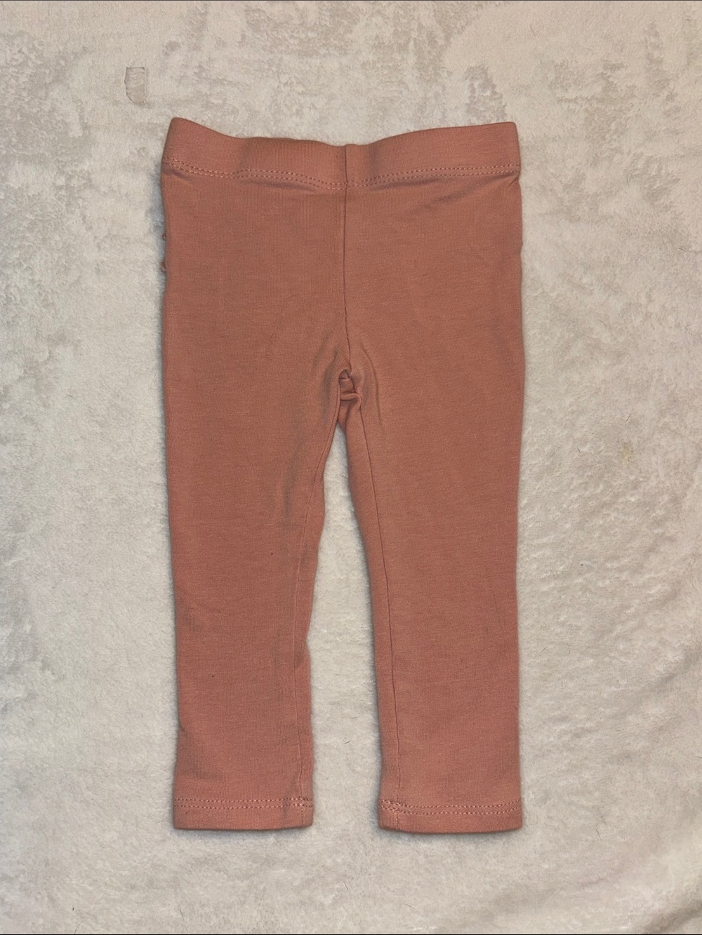 Girls' 3-6 month Rust Pink Cotton Leggings baby girl clothing